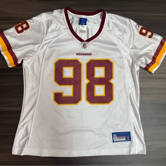 Reebok Brian Orakpo #98 Washington Redskins NFL Away Alternate Jersey Women’s L - Picture 1 of 7